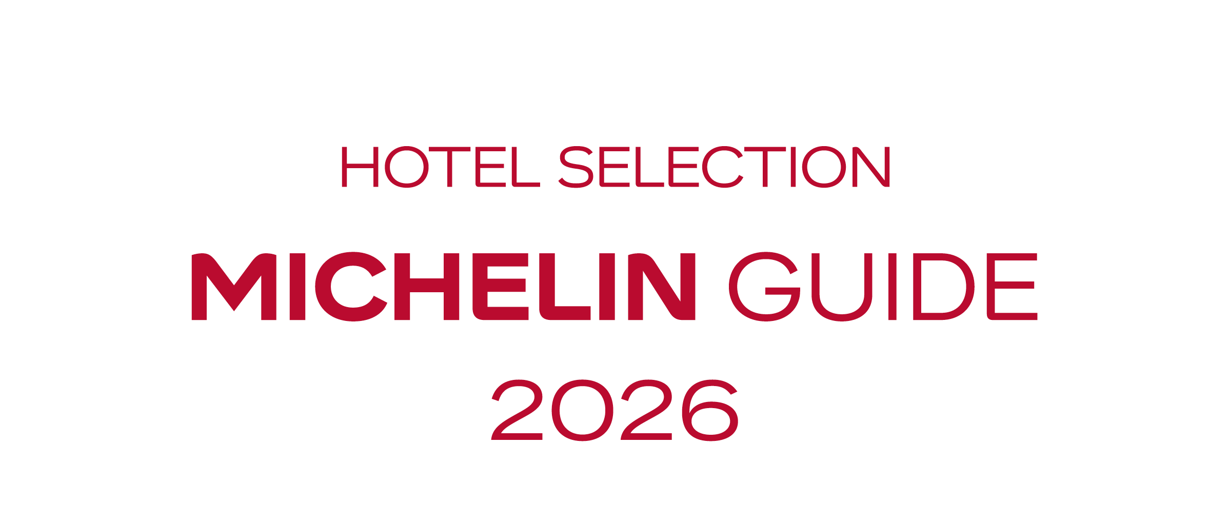 Hotel Selection Micheline Guide 2026